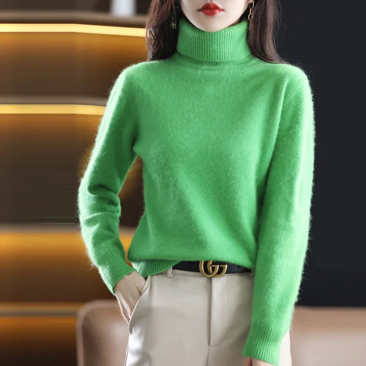 Maglione Donna Dolcevita Elegante con Collo Alto per Autunno/Inverno 4