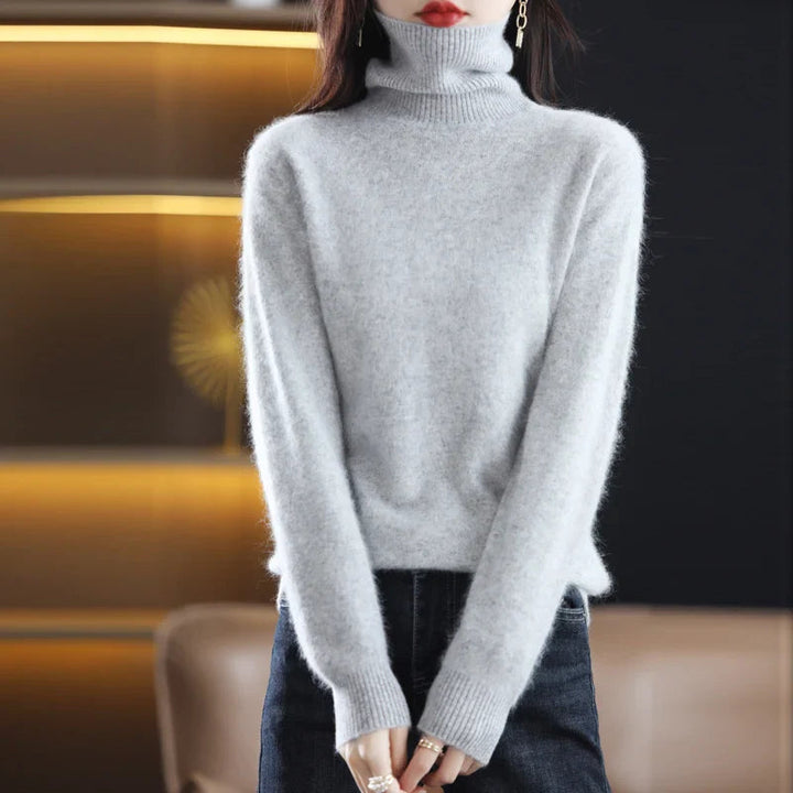 Maglione Donna Dolcevita Elegante con Collo Alto per Autunno/Inverno 6
