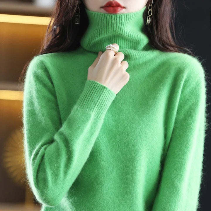 Maglione Donna Dolcevita Elegante con Collo Alto per Autunno/Inverno 7