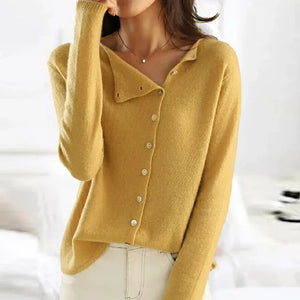 Maglione Donna Elegante con Bottoni Dettagliati - Maglioni Donna Classici per Inverno 3