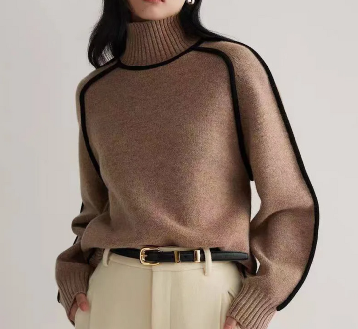 Maglione Donna Elegante e Confortevole in Tessuto di Alta Qualità – Dolcevita Versatile per Ogni Occasione, Disponibile in S, M, L, XL 4