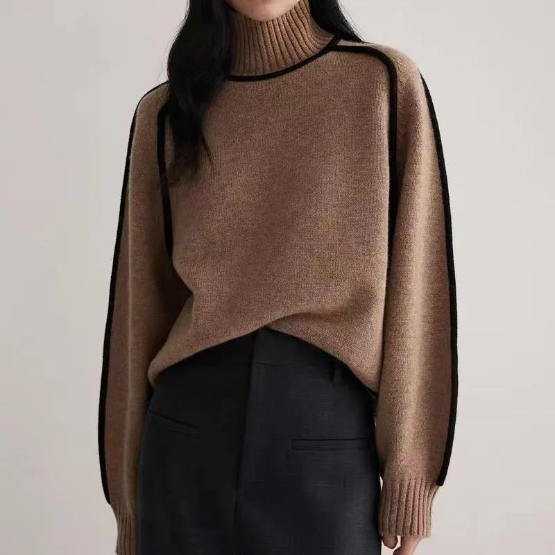 Maglione Donna Elegante e Confortevole in Tessuto di Alta Qualità – Dolcevita Versatile per Ogni Occasione, Disponibile in S, M, L, XL 5