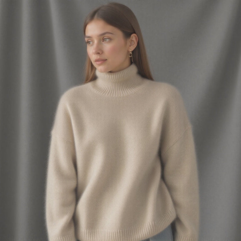 Maglione Donna Oversize con Dolcevita - Stile Moderno e Versatile per Ogni Occasione 3