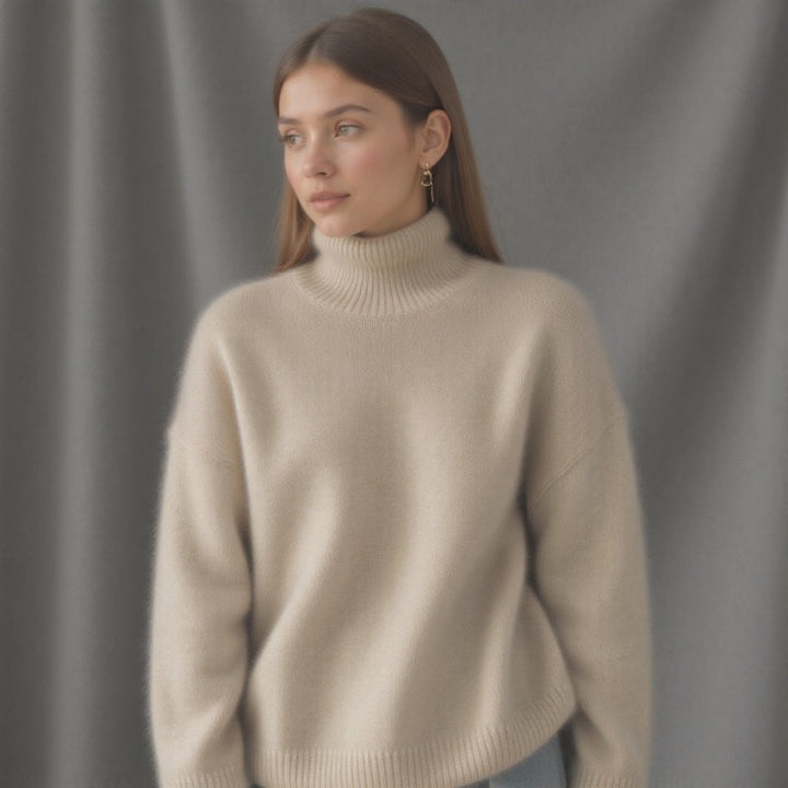 Maglione Donna Oversize con Dolcevita - Stile Moderno e Versatile per Ogni Occasione 3