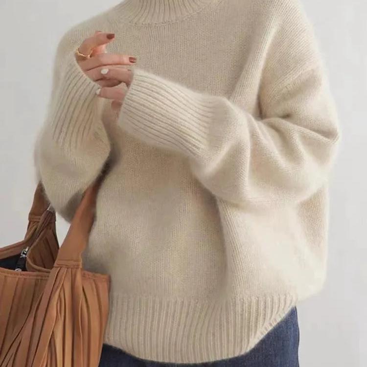 Maglione Donna Oversize con Dolcevita - Stile Moderno e Versatile per Ogni Occasione 4