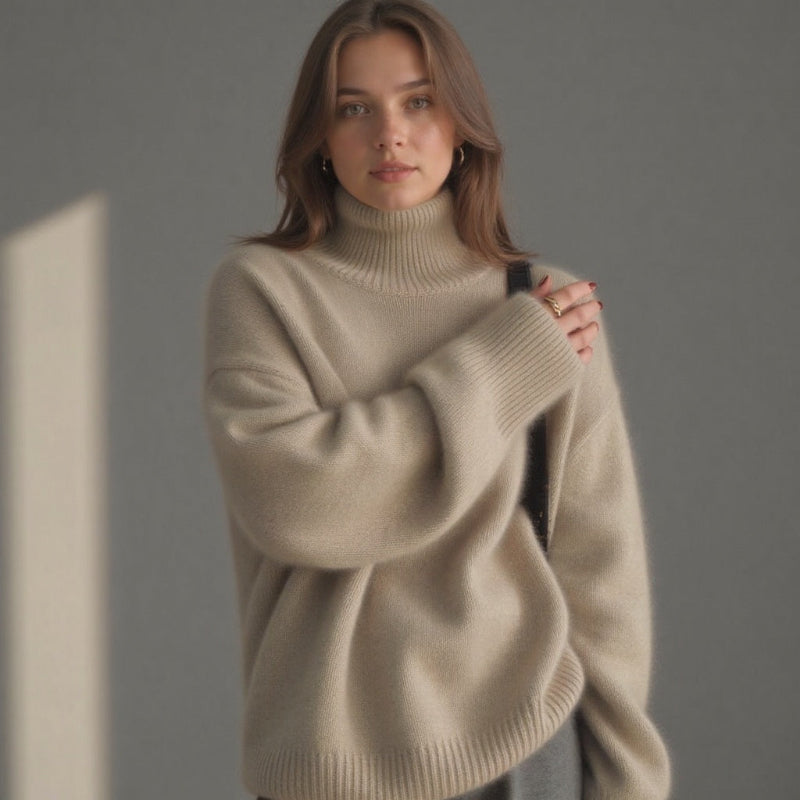 Maglione Donna Oversize con Dolcevita - Stile Moderno e Versatile per Ogni Occasione 7