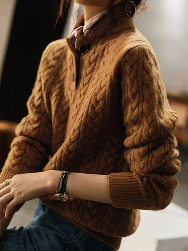 Maglione Donna a Collo Alto Elegante e Versatile per Ogni Occasione 1