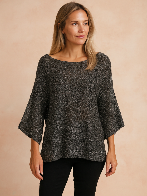 Elegante Damenbluse mit Glitter