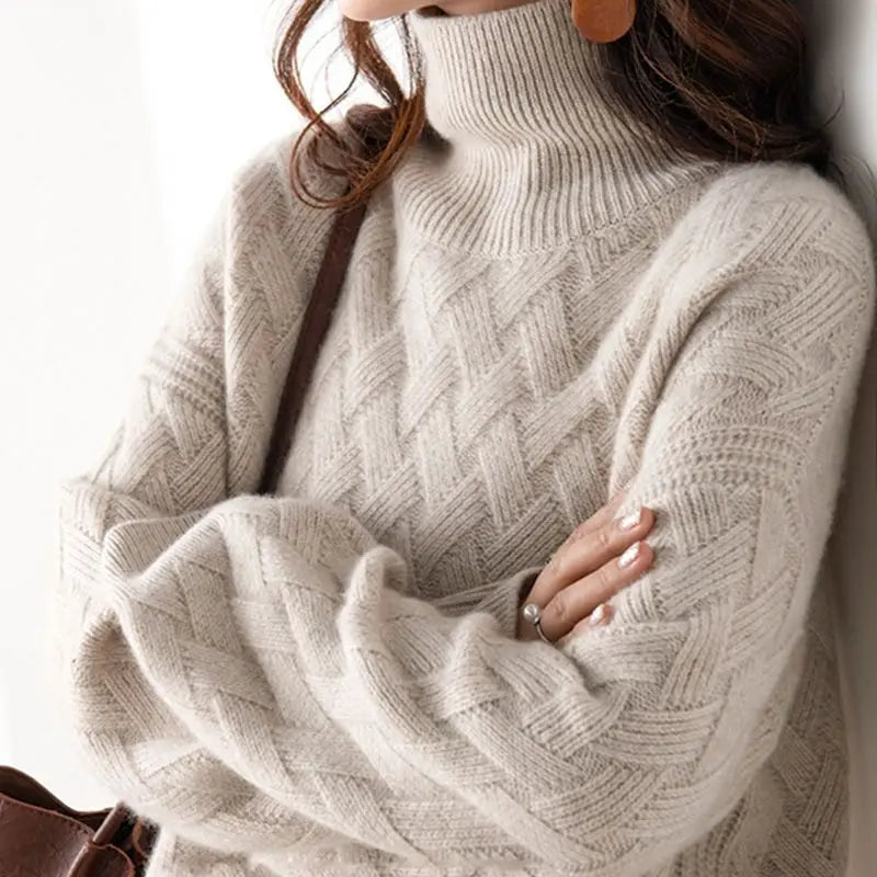 Maglione Donna in Cashmere Ampio e Morbido per Comfort e Stile 0