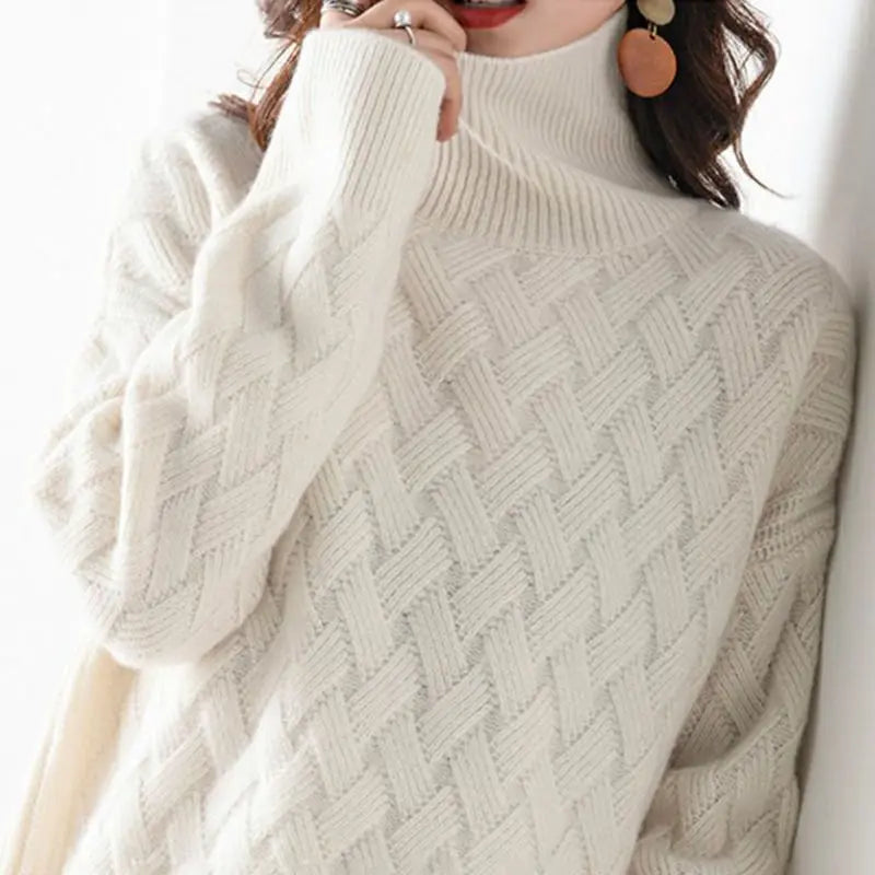 Maglione Donna in Cashmere Ampio e Morbido per Comfort e Stile 1