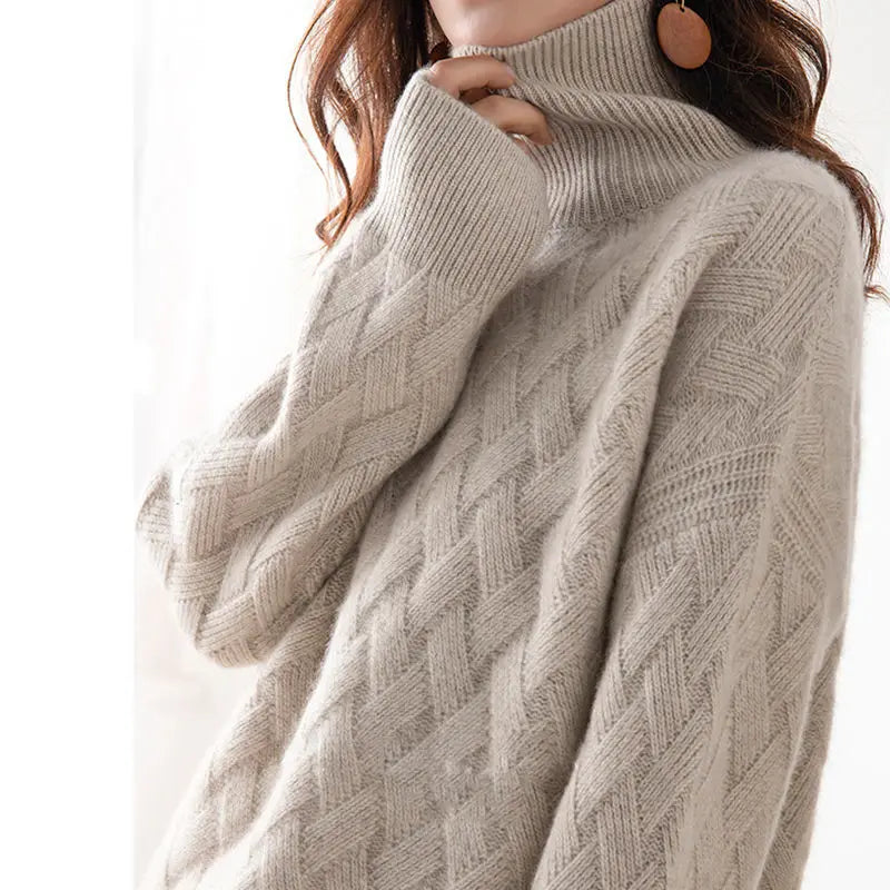 Maglione Donna in Cashmere Ampio e Morbido per Comfort e Stile 3