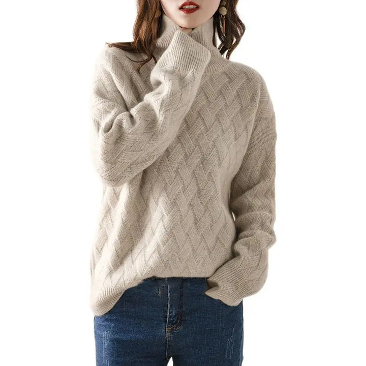 Maglione Donna in Cashmere Ampio e Morbido per Comfort e Stile 4