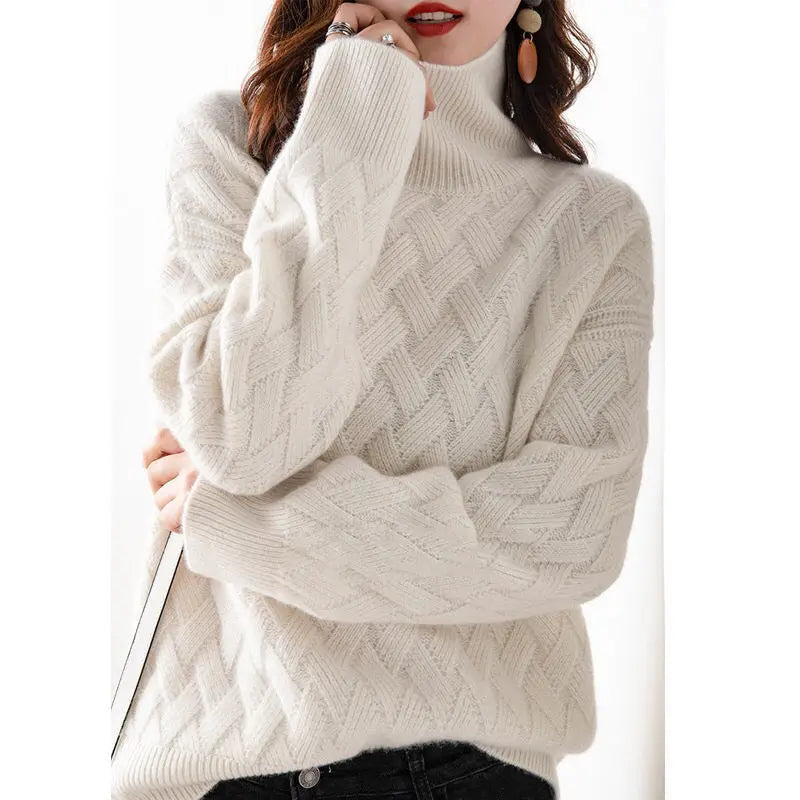 Maglione Donna in Cashmere Ampio e Morbido per Comfort e Stile 6