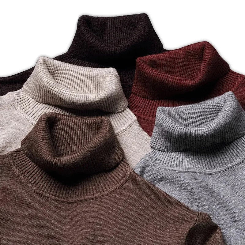 Herrenpullover mit klassischem, elegantem Stehkragen - vielseitiger Pullover für jede Gelegenheit