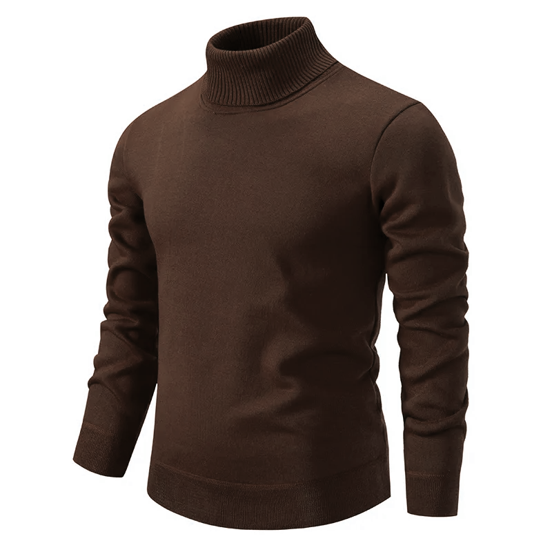Herrenpullover mit klassischem, elegantem Stehkragen - vielseitiger Pullover für jede Gelegenheit