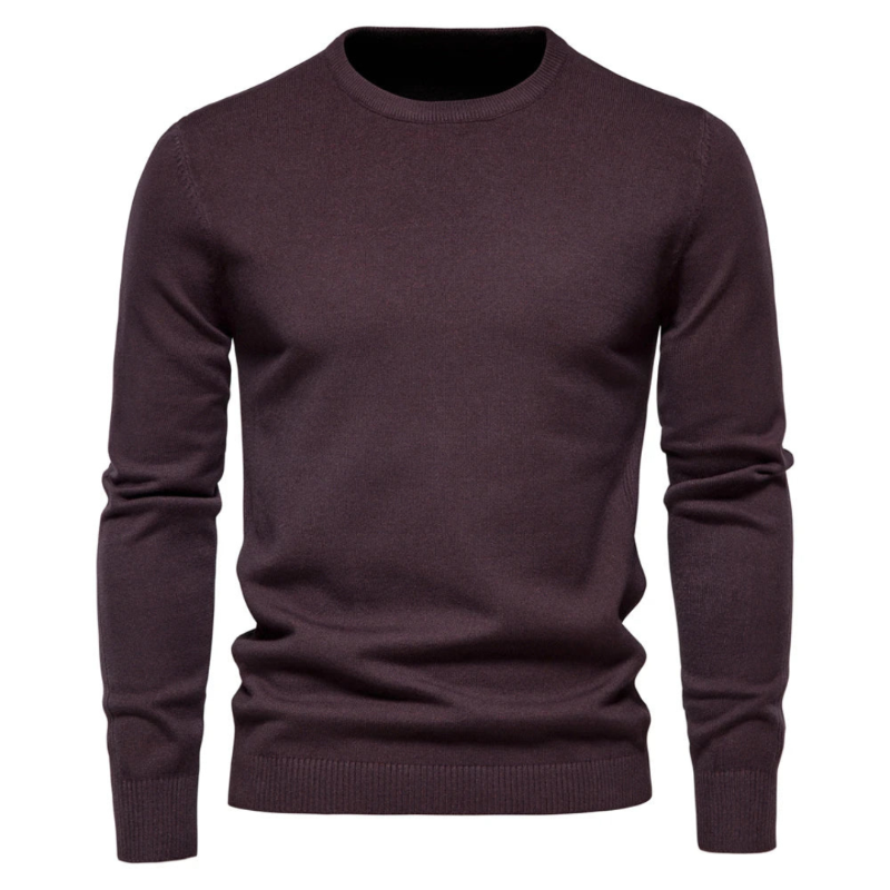 Maglione Uomo Elegante in Tessuto Morbido e Traspirante – Pullover Classico per Lavoro e Tempo Libero 0