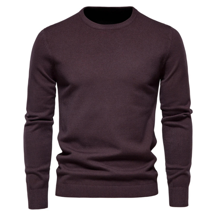Maglione Uomo Elegante in Tessuto Morbido e Traspirante – Pullover Classico per Lavoro e Tempo Libero 0