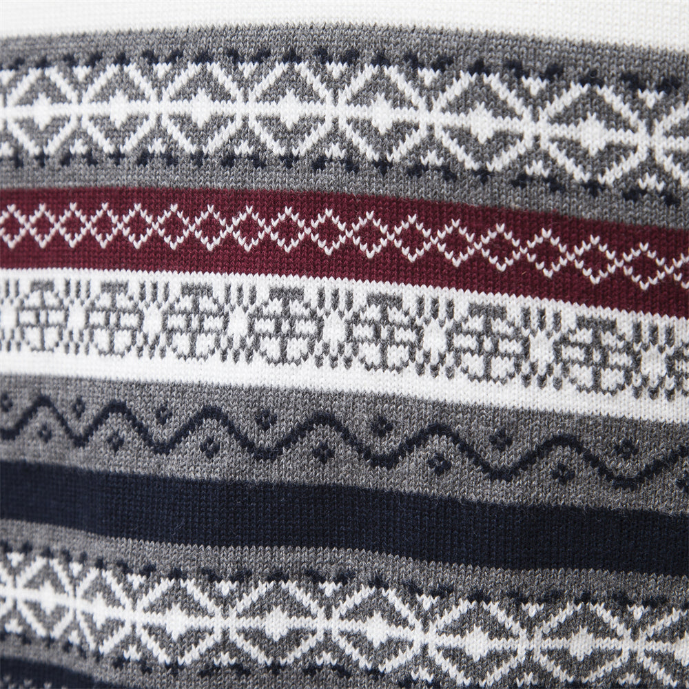 Maglione Uomo a Mezza Zip con Colletto Stand-Up, Comfort Invernale e Design Versatile 5