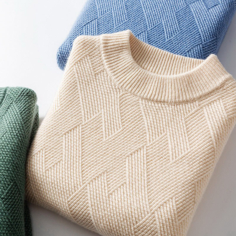 Maglione da Uomo Elegante in Vari Colori, Pullover in Lana Morbida con Design Classico e Comfort Superiore 0