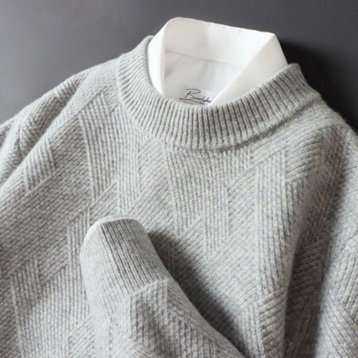 Maglione da Uomo Elegante in Vari Colori, Pullover in Lana Morbida con Design Classico e Comfort Superiore 1