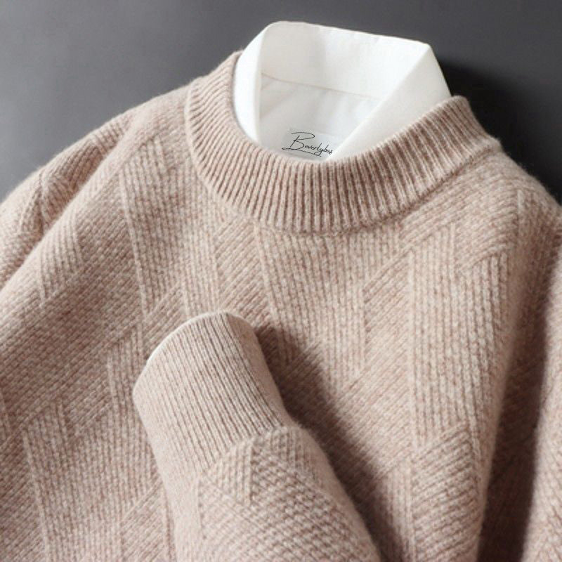 Maglione da Uomo Elegante in Vari Colori, Pullover in Lana Morbida con Design Classico e Comfort Superiore 2