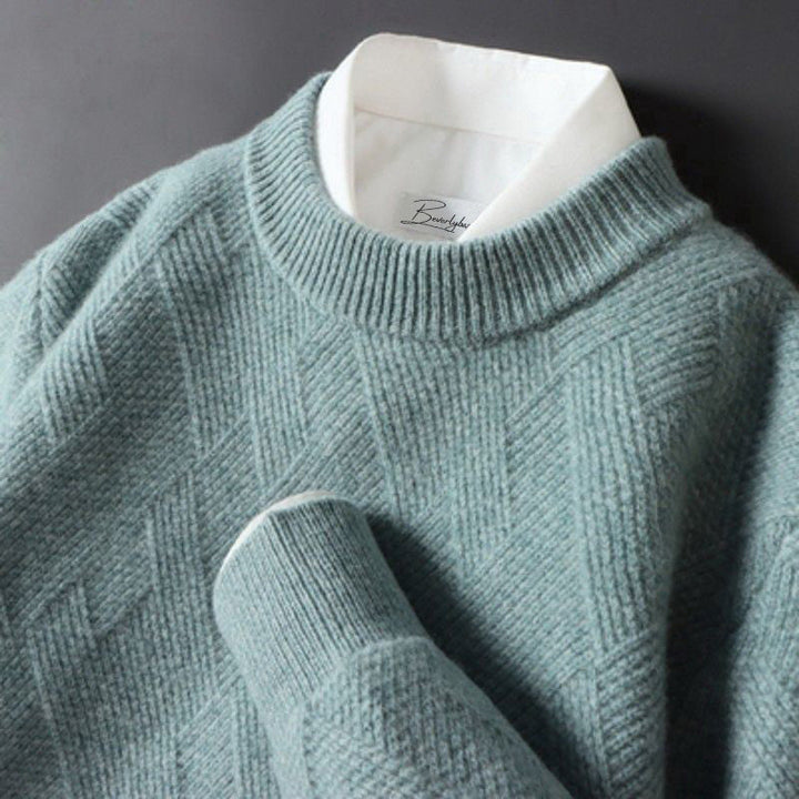 Maglione da Uomo Elegante in Vari Colori, Pullover in Lana Morbida con Design Classico e Comfort Superiore 3