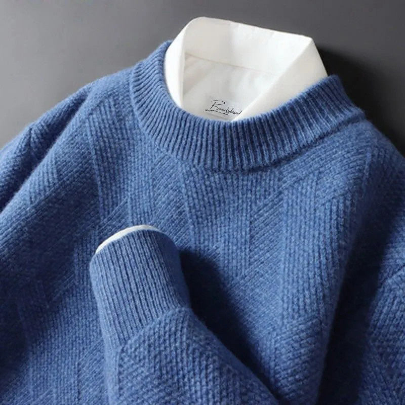 Maglione da Uomo Elegante in Vari Colori, Pullover in Lana Morbida con Design Classico e Comfort Superiore 4