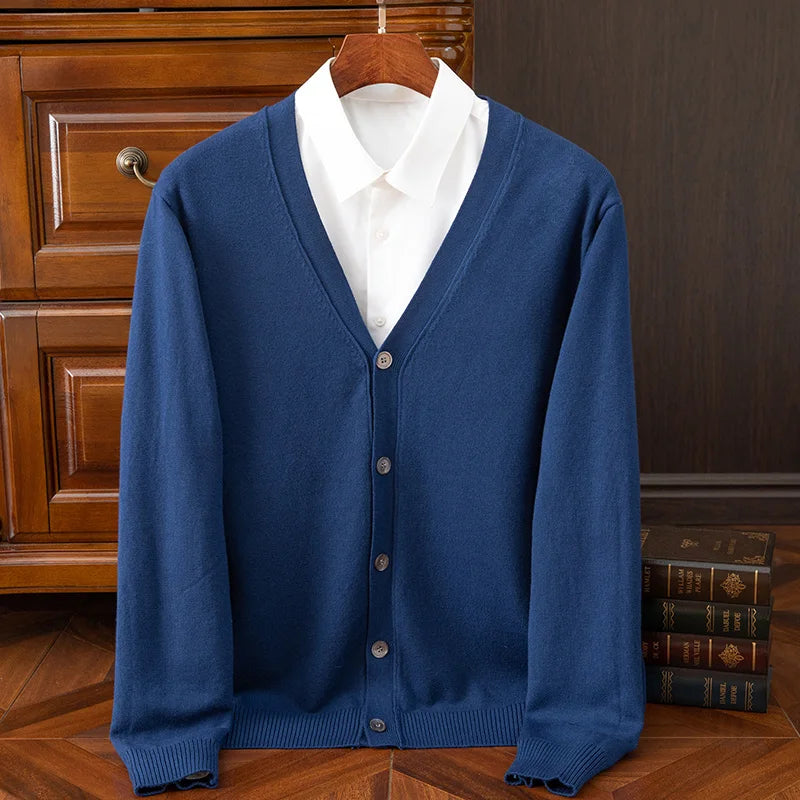 Maglione da Uomo Scollatura a V Rilassato in Vari Colori - Maglioni Uomo Eleganti e Versatili 0