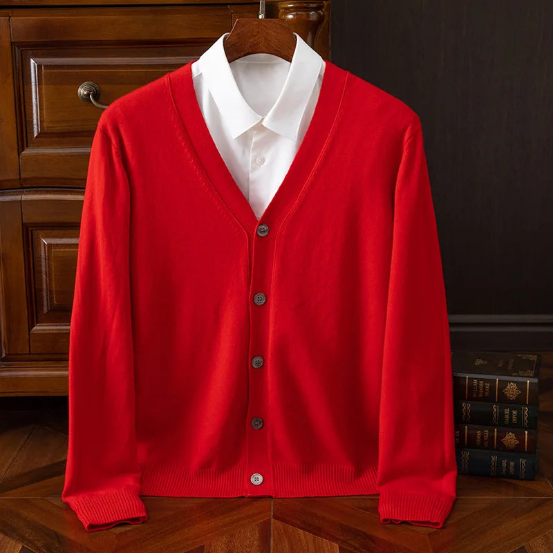 Maglione da Uomo Scollatura a V Rilassato in Vari Colori - Maglioni Uomo Eleganti e Versatili 10