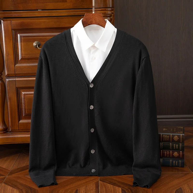 Maglione da Uomo Scollatura a V Rilassato in Vari Colori - Maglioni Uomo Eleganti e Versatili 4