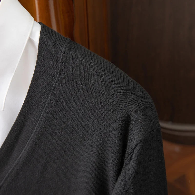 Maglione da Uomo Scollatura a V Rilassato in Vari Colori - Maglioni Uomo Eleganti e Versatili 6