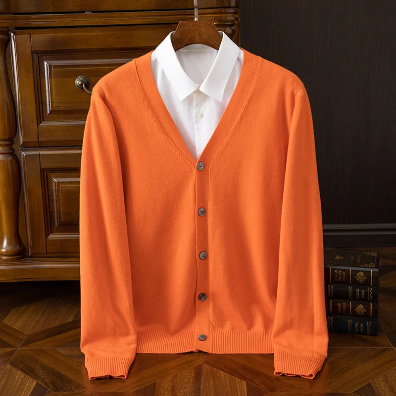 Maglione da Uomo Scollatura a V Rilassato in Vari Colori - Maglioni Uomo Eleganti e Versatili 8