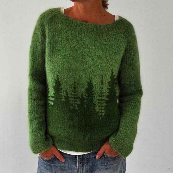 Maglione da Donna Vintage a Maniche Lunghe in Lana, Stile Autunnale e Invernale