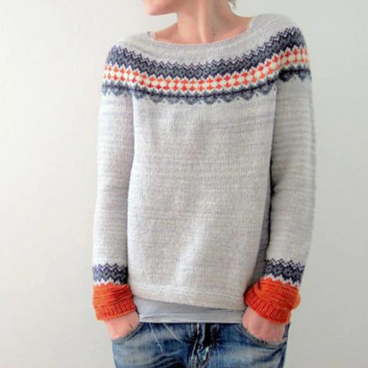 Maglione da Donna Vintage a Maniche Lunghe in Lana, Stile Autunnale e Invernale