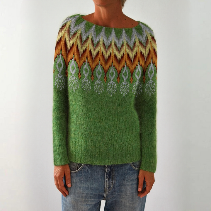 Maglione da Donna Vintage a Maniche Lunghe in Lana, Stile Autunnale e Invernale