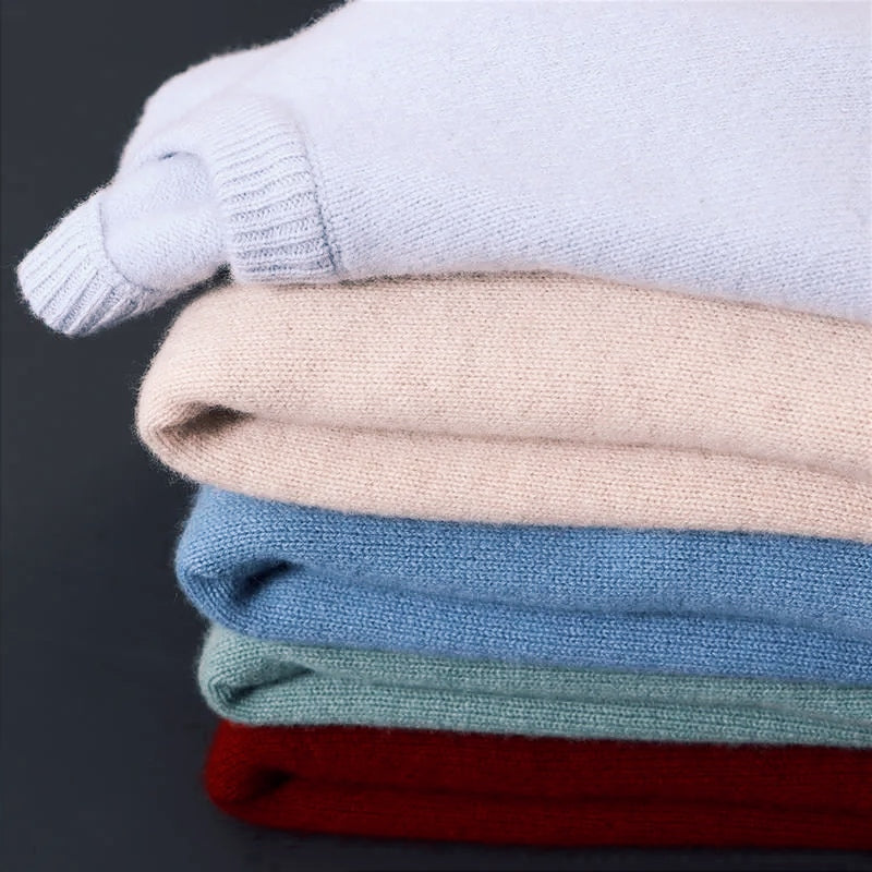 Herrenpullover aus Merinowolle mit Rundhalsausschnitt