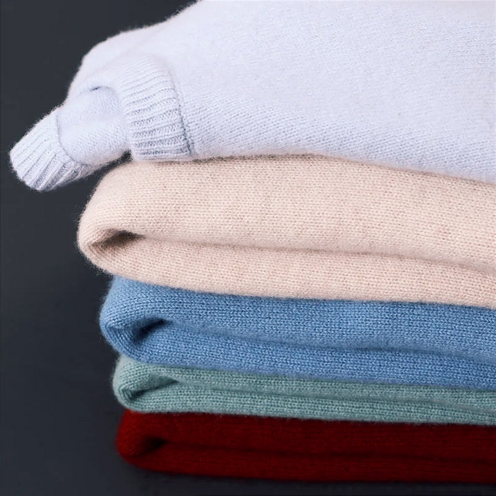 Herrenpullover aus Merinowolle mit Rundhalsausschnitt