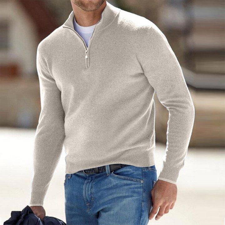 Herrenpullover mit Reißverschluss - Eleganter und vielseitiger Stil für legere und formelle Anlässe