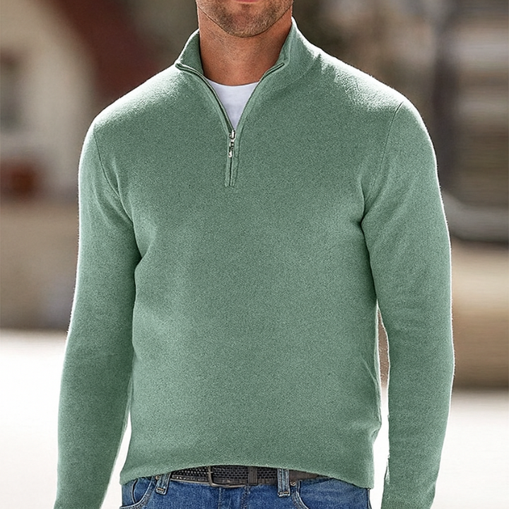 Herrenpullover mit Reißverschluss - Eleganter und vielseitiger Stil für legere und formelle Anlässe