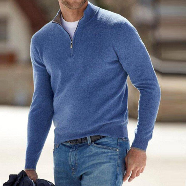 Herrenpullover mit Reißverschluss - Eleganter und vielseitiger Stil für legere und formelle Anlässe