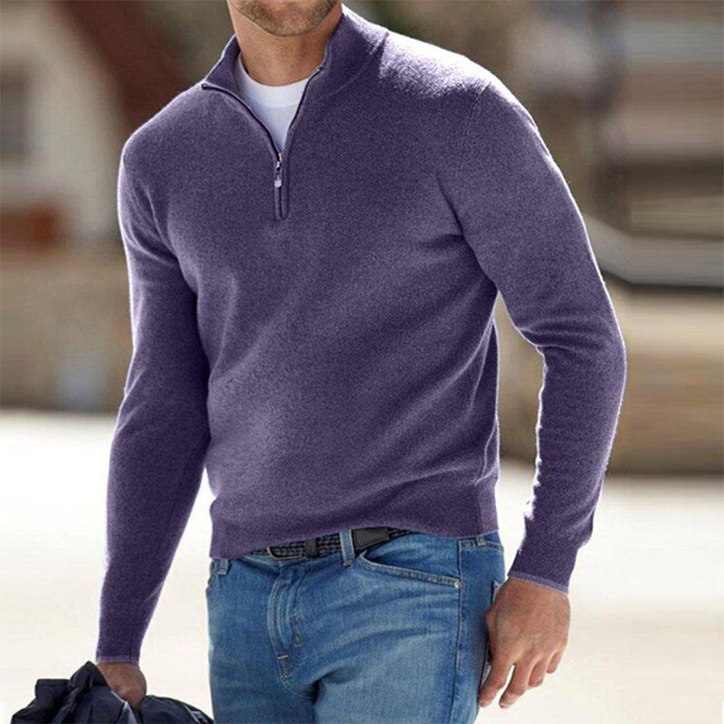 Herrenpullover mit Reißverschluss - Eleganter und vielseitiger Stil für legere und formelle Anlässe