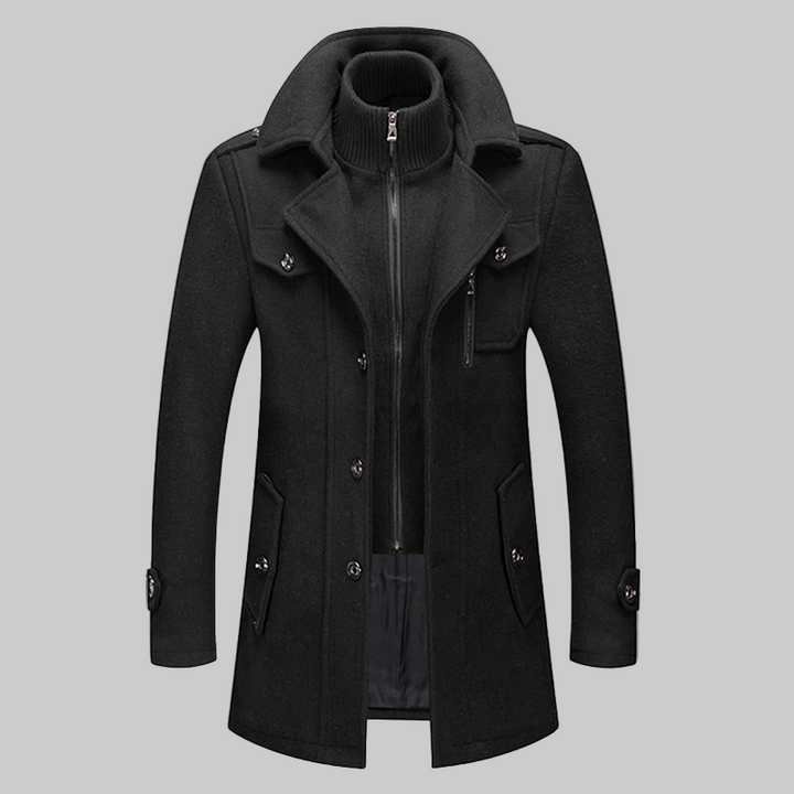 Mantello da Uomo Elegante e Leggero in Tessuto Caldo – Versatile per Inverno, Primavera e Autunno 0