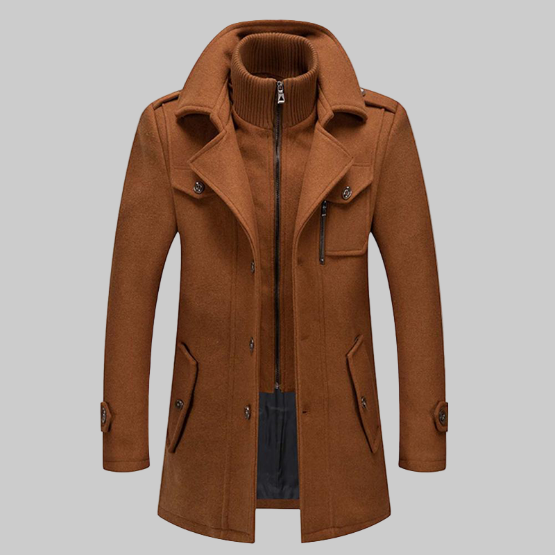 Mantello da Uomo Elegante e Leggero in Tessuto Caldo – Versatile per Inverno, Primavera e Autunno 1