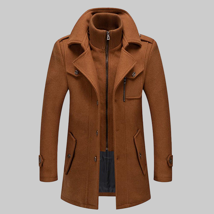 Mantello da Uomo Elegante e Leggero in Tessuto Caldo – Versatile per Inverno, Primavera e Autunno 1