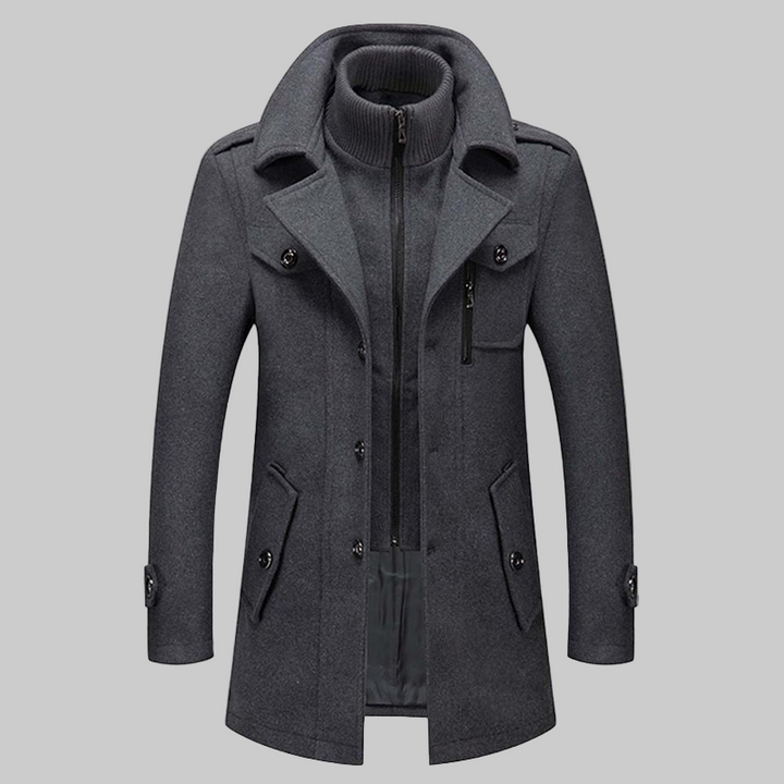 Mantello da Uomo Elegante e Leggero in Tessuto Caldo – Versatile per Inverno, Primavera e Autunno 4