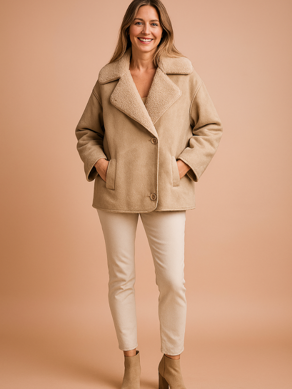 Giacca in Pile da Donna Mela Modern