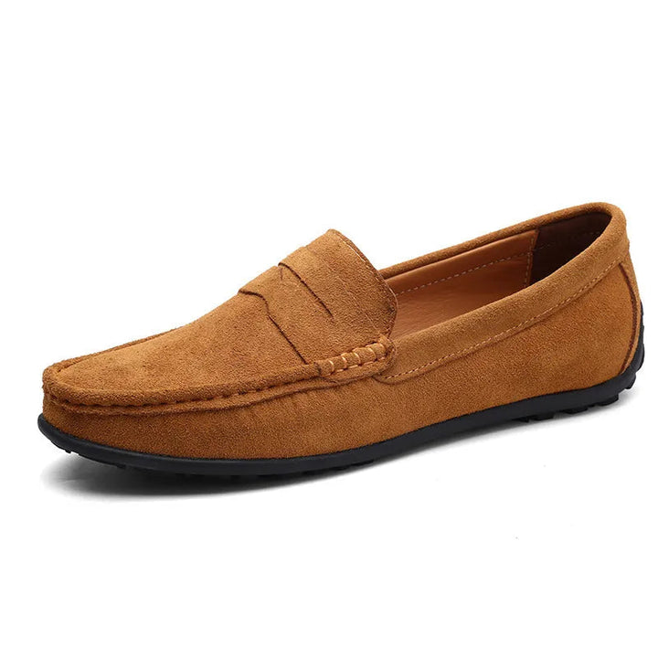 Mocassini Uomo Eleganti in Suede Blu - Design Slip-on Estivo Comfortabile 7
