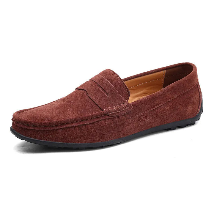 Mocassini Uomo Eleganti in Suede Blu - Design Slip-on Estivo Comfortabile 9