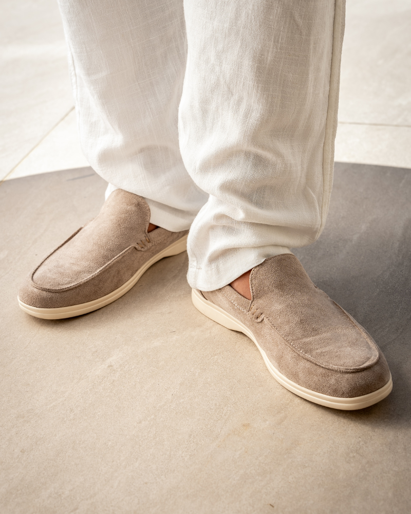 Mocassini Uomo Eleganti in Suede con Soletta di Supporto - Mocassino Uomo Estivo per Occasioni Formali e Casual 1