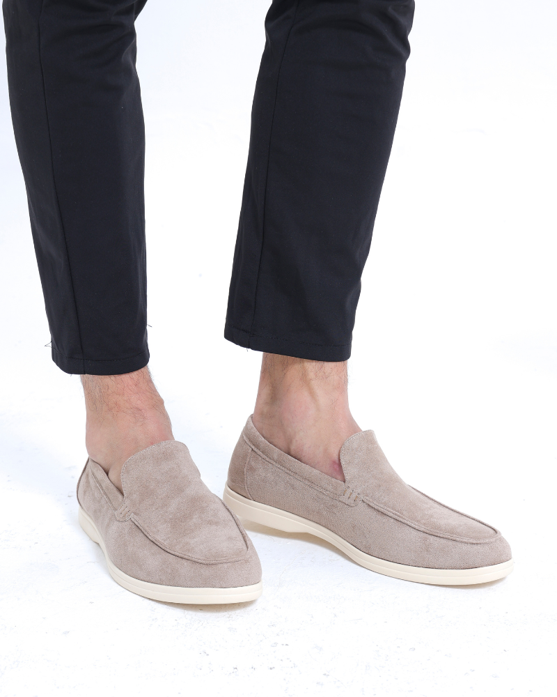 Mocassini Uomo Eleganti in Suede con Soletta di Supporto - Mocassino Uomo Estivo per Occasioni Formali e Casual 2